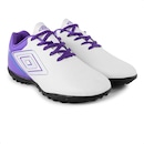 Kit Chuteira Society Infantil Umbro Adamant Top Speed Jr + Caneleira - Foto 3