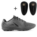 Kit Chuteira Society Infantil Umbro Orbit Jr + Caneleira - Foto 1