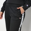 Calça Fleece Feminina Champion Game Day Eco Track Pant- Logo Tape - Foto 2