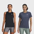 Kit 1 Camiseta de Treino Tech Under Armour + 1 Regata Tech Tank Feminina - Foto 1