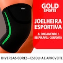 Joelheira de Compressão Gold Sports Elástica Estabilidade e Fortalecimento - Foto 4