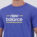Camisa New Balance Linear Lines Masculina - Foto 5