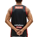 Regata Larulp Sesi Franca Basquete Jogador Preto - Masculino - Foto 2