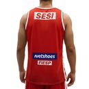 Regata Larulp Sesi Franca Basquete Jogador Vermelho - Masculino - Foto 2