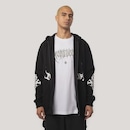 Jaqueta de Moletom Canguru Aberto MCD Espada Caligraffiti - Masculina - Foto 5
