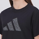 Camiseta adidas Animal Print Logo Feminina - Foto 5