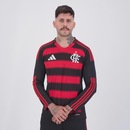 Camisa do Flamengo I 2025 ML 9 Pedro adidas Masculina - Foto 4