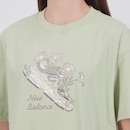 Camisa New Balance Flower Shoe Feminina - Foto 5