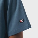 Camiseta Champion Bordado Script Twilight Teal Masculina - Foto 4