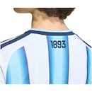 Camisa adidas Titular da Seleção Argentina 26/27 Messi Infantil - Foto 2