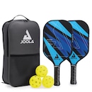Kit Pickleball Joola Ben Johns Blue Lightning com 2 Raquetes + 4 Bolas + 1 Bolsa - Foto 1