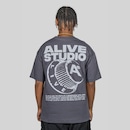 Camiseta Alive Oversized Studio Masculina - Foto 2