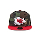 Boné New Era 9FIFTY Kansas City Chiefs NFL Salute Service 2025 Masculino - Foto 2