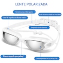 Oculos De Natação Gold Sports Legend II Dem Mirror High Definition - Foto 4