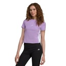 Camiseta adidas Baby Look Ess 3 Listras Slim Feminina - Foto 1