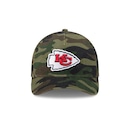 Boné New Era 9Forty M-Crown A-Frame Kansas City Chiefs NFL Salute Service 2025 Masculino - Foto 2