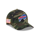 Boné New Era 9Forty M-Crown A-Frame Buffalo Bills NFL Salute Service 2025 Masculino - Foto 3