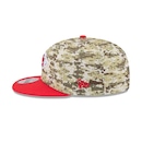 Boné New Era 9Fifty Kansas City Chiefs NFL Salute Service 2025 Masculino - Foto 5