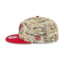Boné New Era 9Fifty Tampa Bay Buccaneers NFL Salute Service 2025 Militar Masculino - Foto 5