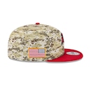 Boné New Era 9Fifty Tampa Bay Buccaneers NFL Salute Service 2025 Militar Masculino - Foto 6