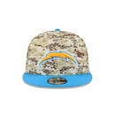 Boné New Era 9Fifty Los Angeles Chargers NFL Salute Service 2025 Masculino - Foto 2