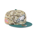 Boné New Era 9Fifty Philadelphia Eagles NFL Salute Service 2025 Masculino - Foto 3