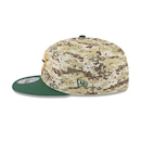 Boné New Era 9Fifty Green Bay Packers NFL Salute Service 2025 Masculino - Foto 5