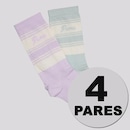 Kit 4 Pares de Meias Puma Cano Longo Feminina - Foto 1