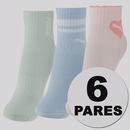 Kit 6 Pares de Meia Puma Cano Longo Infantil - Foto 1