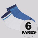 Kit 6 Pares de Meias Puma Logo Cano Baixo Infantil - Foto 1