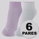 Kit 6 Pares de Meias Puma Cano Baixo Infantil - Foto 1