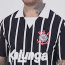 Camisa Polo Corinthians Retrô Kalunga Masculina - Foto 5