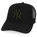 Boné Adulto New Era 9forty Trucker MLB New York Yankees Aba Curva - Foto 1
