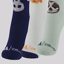 Kit 3 Pares de Meia Adidas LK DY ZOO Infantil - Foto 3
