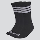 Kit 3 Pares de Meia Adidas 3 Stripes Unissex - Foto 1