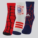 Kit 3 Pares Meia adidas LK MRVL SM Infantil - Foto 1
