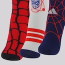 Kit 3 Pares Meia adidas LK MRVL SM Infantil - Foto 3