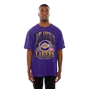 Camiseta New Era Oversize Los Angeles Lakers NBA Masculina - Foto 1