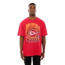 Camiseta New Era Oversize Kansas City Chiefs NFL Masculina - Foto 1