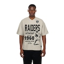Camiseta New Era Oversize Las Vegas Raiders NFL Masculina - Foto 1