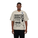 Camiseta New Era Oversize Los Angeles Dodgers MLB Masculina - Foto 1