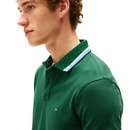 Camisa Polo Tommy Hilfiger Cuff Interest Slim Fit Masculina - Foto 5
