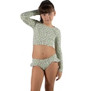 Biquíni Cropped Manga Longa Vekyo Moda Praia Infantil - Foto 2
