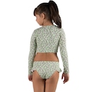 Biquíni Cropped Manga Longa Vekyo Moda Praia Infantil - Foto 3