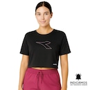 Camiseta Cropped Diadora Uno New Running Feminina - Foto 1