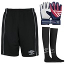 Kit Goleiro Umbro Bermuda Shelter + Luva + Meião Infantil - Foto 1