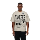 Camiseta New Era Oversize New York Yankees MLB Masculina - Foto 1
