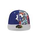 Boné New Era 59Fifty Low Profile Los Angeles Dodgers MLB Royal Masculino - Foto 2
