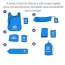 Mochila Gold Sports Dobrável Portátil Premium 20 litros - Foto 6