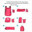 Mochila Gold Sports Dobrável Portátil Premium 20 litros - Foto 6